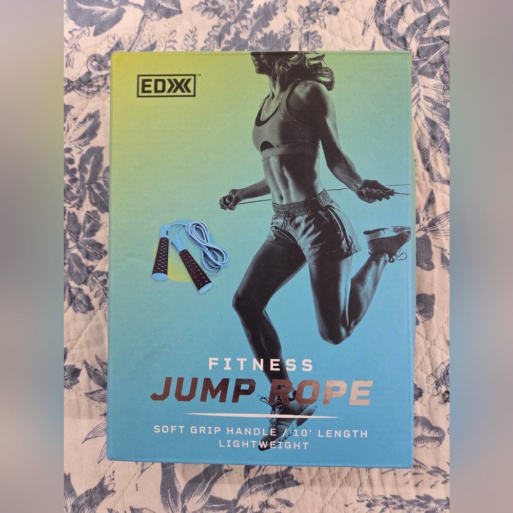 EDX Fitness Jump Rope with Soft Grip Handles